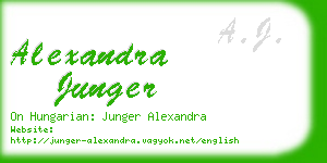 alexandra junger business card